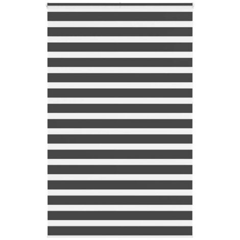 Store zèbre noir 150x230 cm largeur du tissu 145,9 cm polyester vidaXL