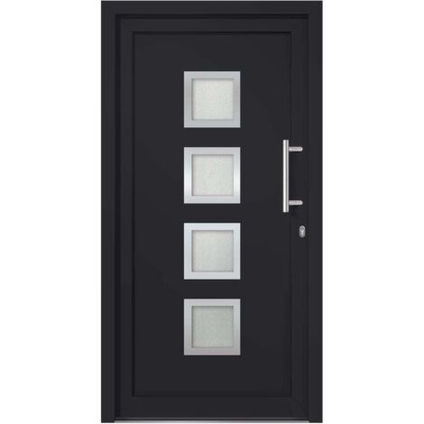 Porte d'entrée Anthracite 88x200 cm vidaXL