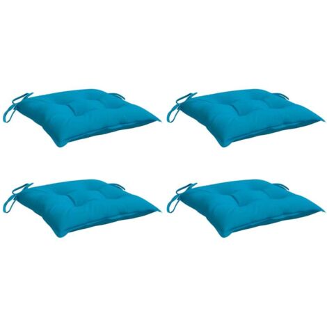 Coussins de palette lot de 4 bleu clair 50x50x7 cm tissu oxford vidaXL