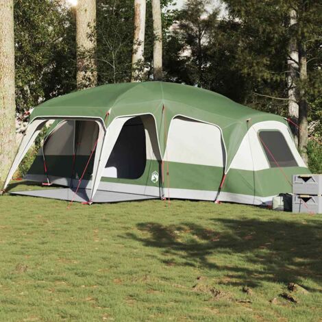 Maisonchic – Tente familiale dôme 9 personnes 268x280 cm – Imperméable polyester 185T avec revêtement PU – Montage facile avec poteaux en fibre de verre