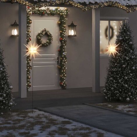 Lumière de Noël avec piquet LED pliable blanc 57 cm vidaXL (1/5)