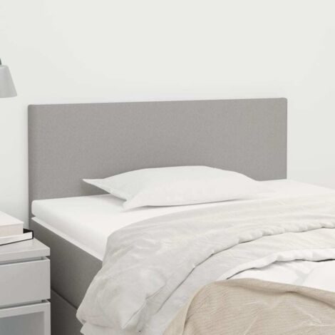 Tête de lit Gris clair 100x5x78/88 cm Tissu vidaXL