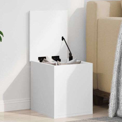 Vidaxl – Boîte de rangement en bois d'ingénierie blanc 30x35x35 cm – Espace de rangement optimisé pour vêtements et jouets – Design fonctionnel