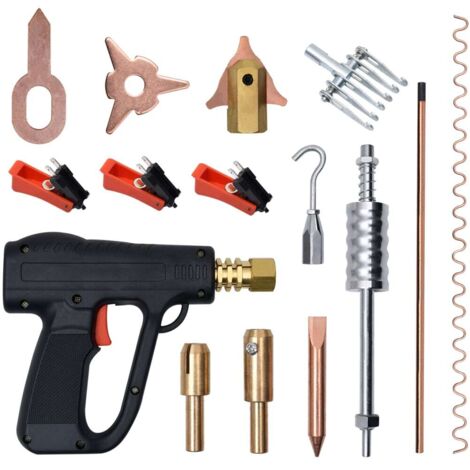 Vidaxl – Kit de soudeur d'extracteur de bosses 86 pcs – Marteau coulissant en acier au carbone – Accessoires pour réparation carrosserie automobile