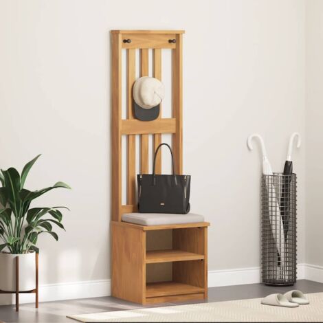 vidaXL Portemanteau SANDENS bois massif pin marron 45x40x159,5 cm