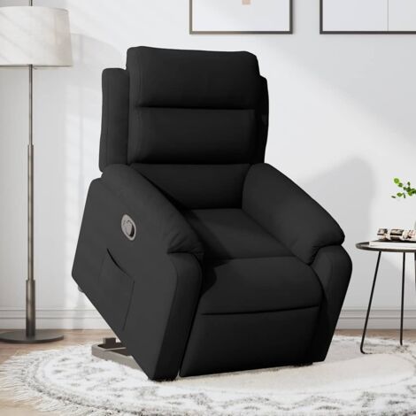 vidaXL Fauteuil inclinable Noir Velours (1/5)