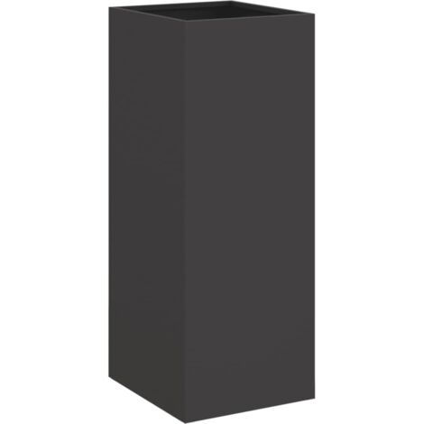 Jardinière noir 32x29x75 cm acier vidaXL