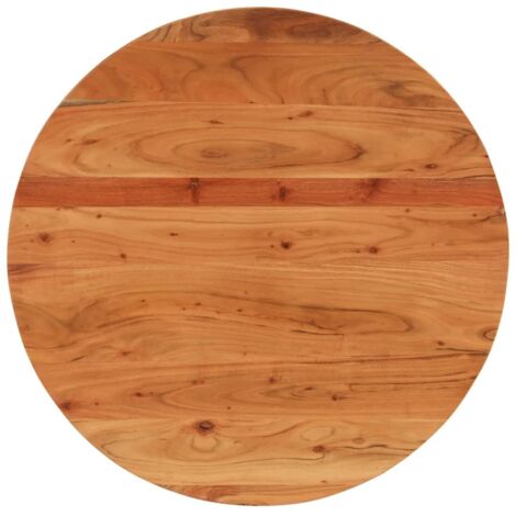 Dessus de table Ø70x2,5 cm rond bois massif d'acacia vidaXL