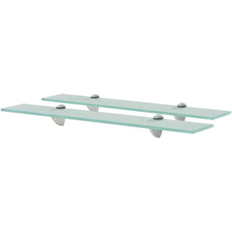Étagères murales 2 pcs Verre 60x10 cm 8 mm vidaXL