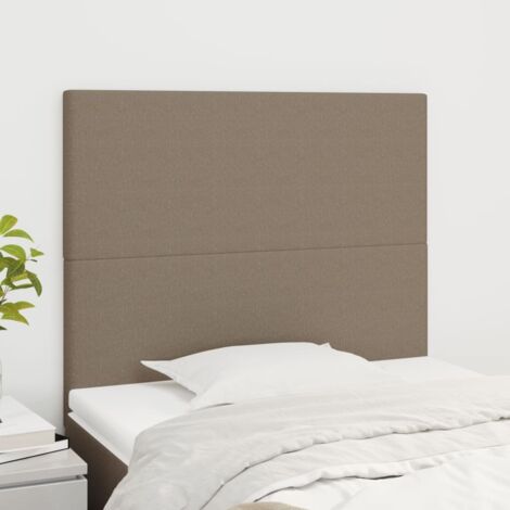 Tête de lit Taupe 90x5x118/128 cm Tissu vidaXL