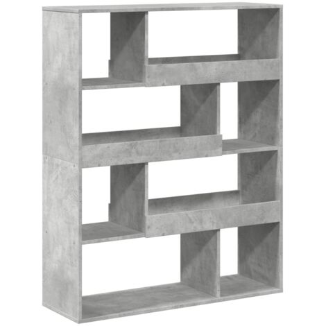 vidaXL Cloison de séparation gris béton bois d'ingénierie