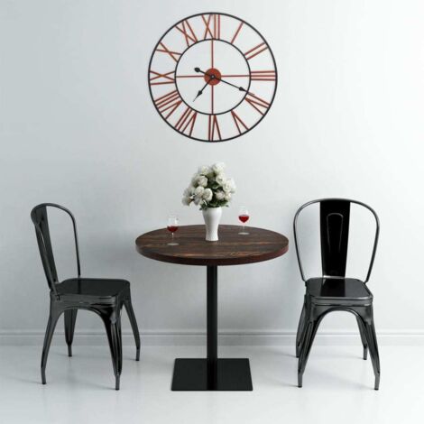 Horloge murale Métal 58 cm Rouge vidaXL