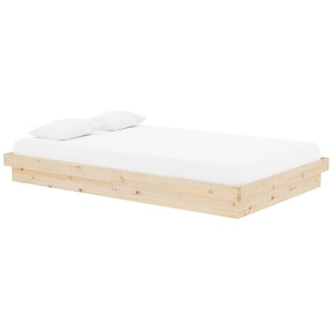 Cadre de lit Bois massif 120x200 cm vidaXL (1/5)