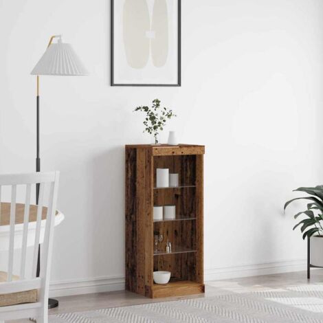 vidaXL Buffet Bois ancien 41 x 37 x 100 cm Bois d'ingénierie (1/5)