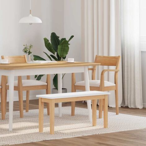 vidaXL Banc 90 cm bois massif caoutchouc