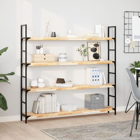 Étagère flottante 160x20x4 cm bois d'acacia massif non traité vidaXL (1/5)