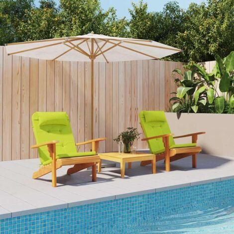 Coussin de chaise 2 pcs Vert vif 58 x 77 x 4.5 cm Tissu Oxford vidaXL
