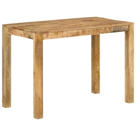 Vidaxl – Table à dîner en bois de manguier massif 110x55x76 cm – Finition naturelle – Robuste et unique pour salle à manger moderne