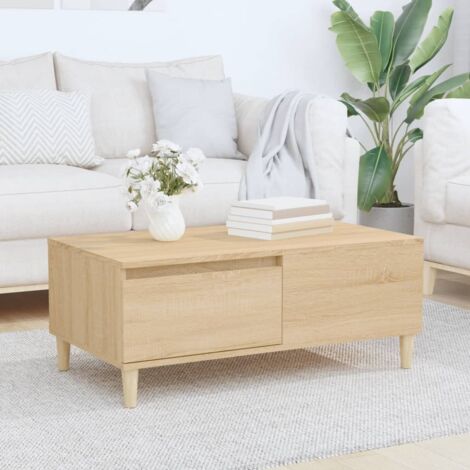 vidaXL Coffee Table Sonoma Oak 90x50x36,5 cm Engineered Wood
