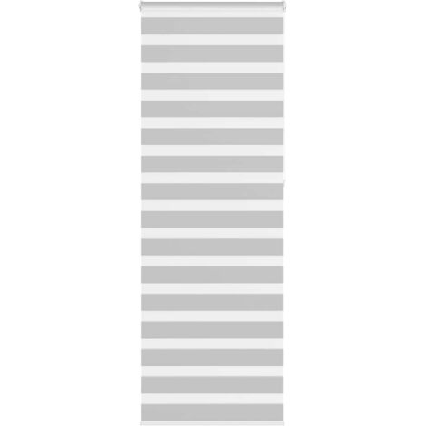 vidaXL Store zèbre gris clair largeur du tissu 65,9 cm polyester