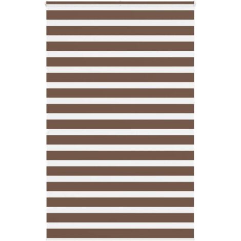 Store zèbre marron 145x230cm largeur du tissu 140,9cm polyester vidaXL