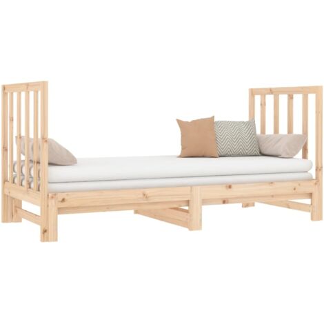 vidaXL Lit coulissant sans matelas 2x(90x190) cm (1/5)