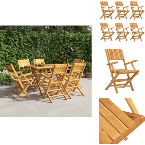 Chaises de jardin pliantes lot de 6 55x61x90cm bois massif teck vidaXL
