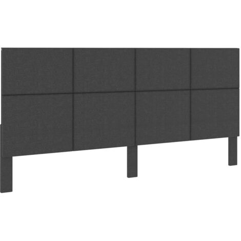 Tête de lit Gris foncé Tissu 200x200 cm vidaXL
