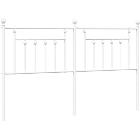 Tête de lit métal blanc 160 cm vidaXL (1/5)