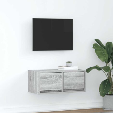 Meuble TV sonoma gris 60x31x25,5 cm bois d'ingénierie vidaXL (1/5)