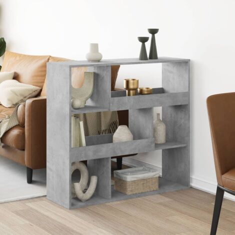 vidaXL Room Divider Concrete Grey 100x33x94,5 cm Engineered Wood