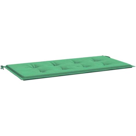 Coussin de banc de jardin vert 120x50x4 cm tissu oxford vidaXL (1/5)