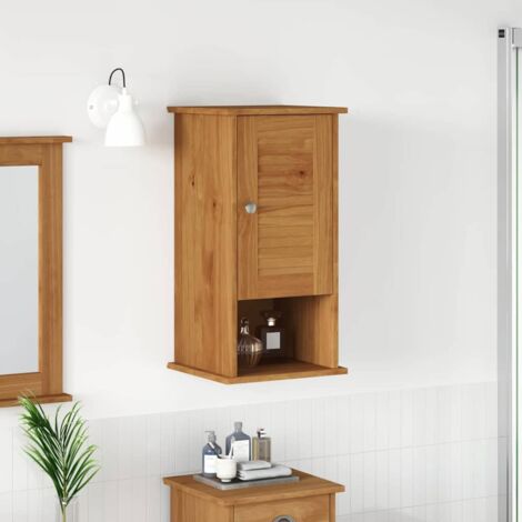Cabinet de Salle de Bain Mural avec stockage VIGO marron miel vidaXL (1/5)