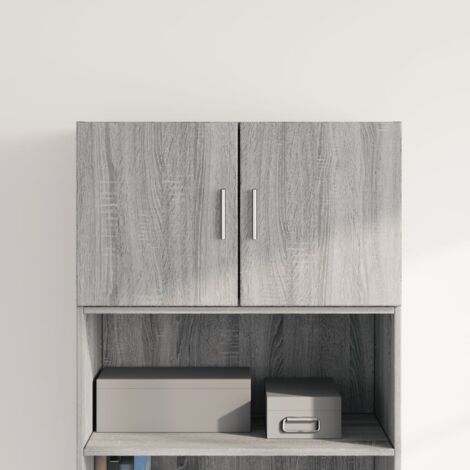 vidaXL Wall Cabinet Grey Sonoma 70x42,5x40 cm Engineered Wood
