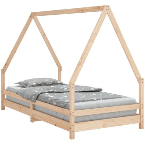 Cadre de lit pour enfant 90x190 cm Bois de pin massif vidaXL (1/6)