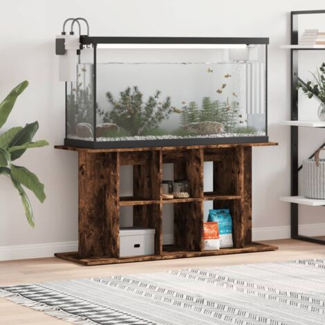 Support pour aquarium chêne fumé 120x40x60 cm bois d'ingénierie vidaXL