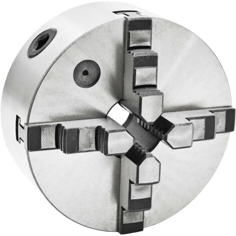 Vidaxl – Mandrin auto-centrant 4 mâchoires 160 mm acier HT300 – Précision de serrage pour matériaux solides – Vitesse max 2500 tr/min