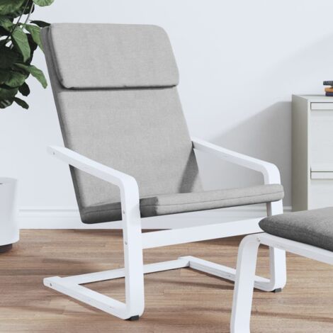 Chaise de relaxation Gris clair Tissu vidaXL (1/5)