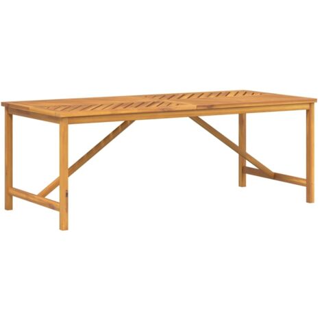 Table à manger de jardin 200x90x74 cm bois d'acacia solide vidaXL (1/5)