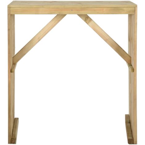 Table de bar 100x60x110 cm Bois de pin imprégné vidaXL (1/6)