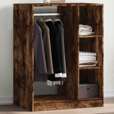 Garde-robe chêne fumé 77x48x102 cm bois d'ingénierie vidaXL777731