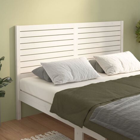 Tête de lit Blanc 186x4x100 cm Bois massif de pin vidaXL