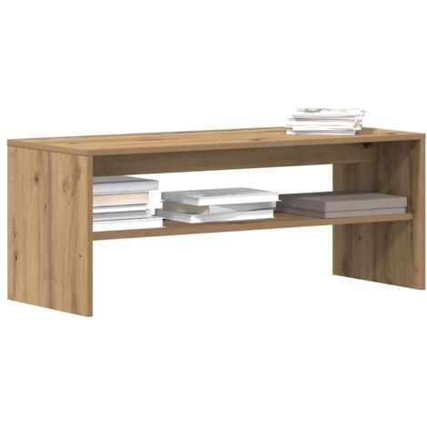 Vidaxl – Meuble TV en bois d'ingénierie chêne artisanal 100x40x40 cm – Rangement élégant pour salon – Assemblage requis (1/5)