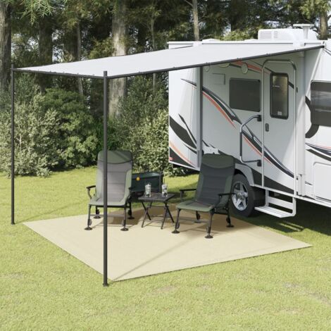 Tapis de sol de camping crème 4x3 m vidaXL