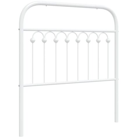 Tête de lit métal blanc 90 cm vidaXL (1/5)