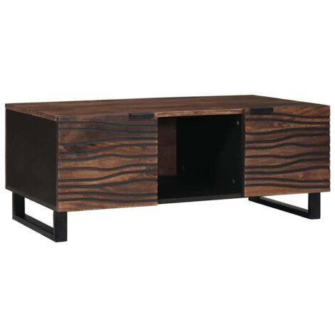 Table basse Marron et Noir 100 x 54 x 40 cm vidaXL (1/5)