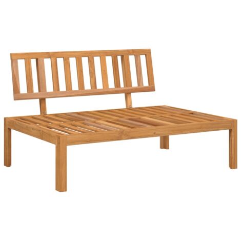 Canapé central palette de jardin bois massif d'acacia vidaXL (1/5)