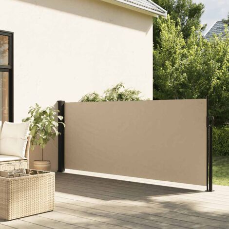 Auvent latéral rétractable beige 140x500 cm vidaXL