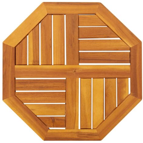 Dessus de table 50x50x2 cm octogonal bois massif d'acacia vidaXL