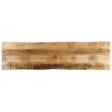 Vidaxl – Dessus de table en bois de manguier brut 180x40x3,8 cm – Plateau à bords vivants – Surface facile à nettoyer – Design unique